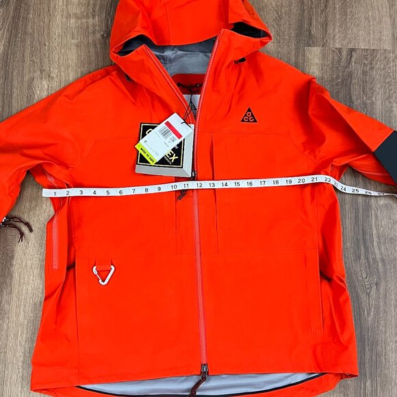 NEW NIKE ACG Gore-tex "Misery Ridge" Orange Jacket Sz L - Picture 7 of 13